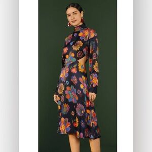 FARM Rio Garden Cut-out midi